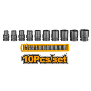 JUEGO 10 DADOS DE IMPACTO 1/2" INGCO HKISSD12101