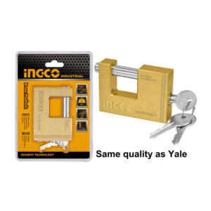 CANDADO ANTIPALANCA BRONCE 60MM INGCO 3 LLAVES DBBPL0602