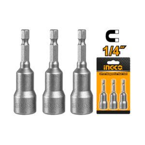 JUEGO DE TUERCAS MAGNETICAS 1/4" 3PCS/SET INGCO UAMN0631